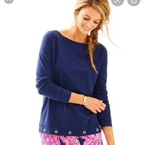 Lilly Pulitzer white knot top